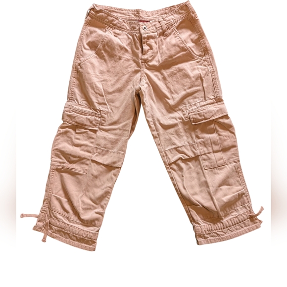 Sundance Cargo Capri Pants - Lot of 2 - Size 4 Heavy Cotton Gray and Pink - Picture 5 of 14